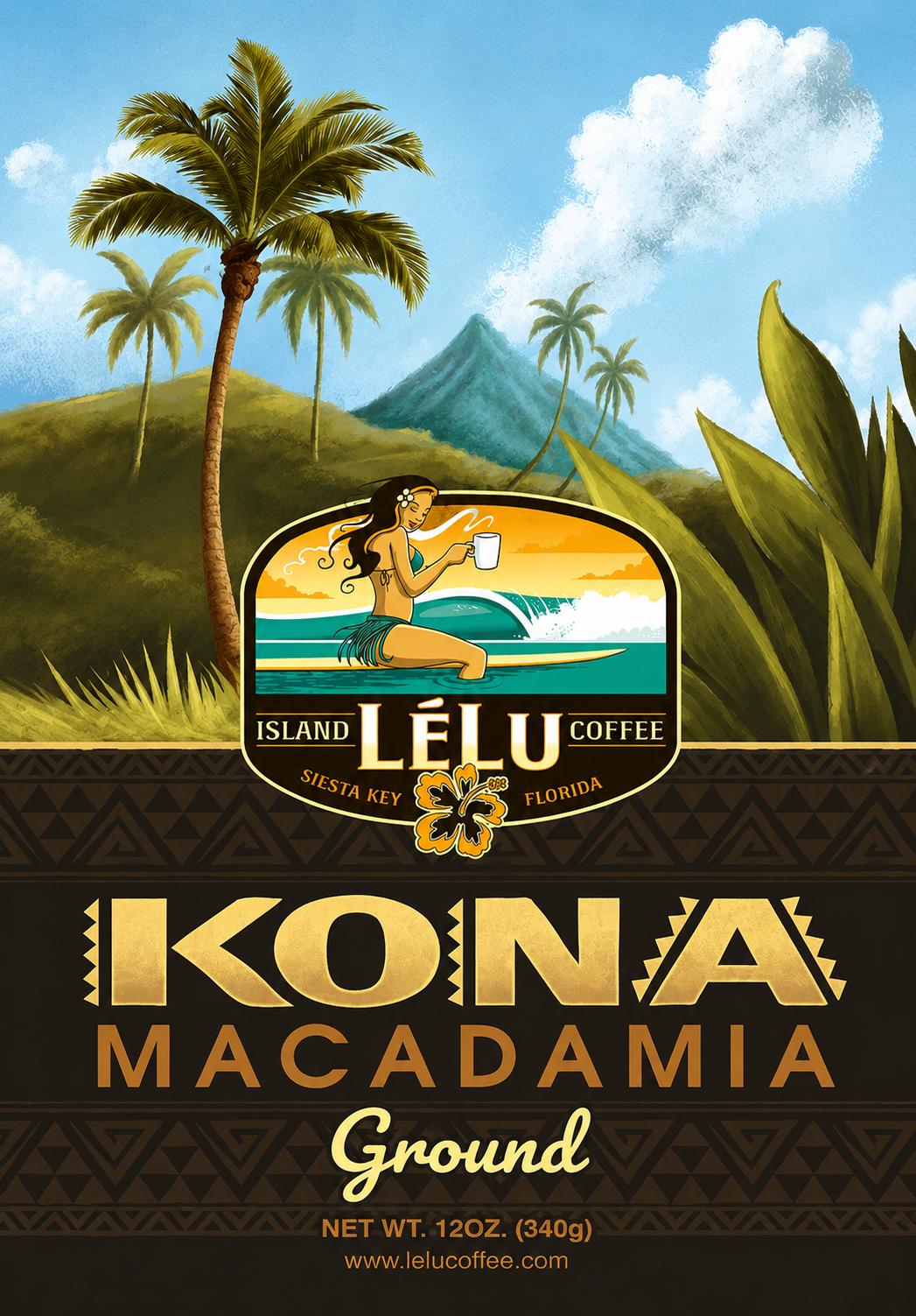 Organic Kona Macadamia Whole Bean Coffee